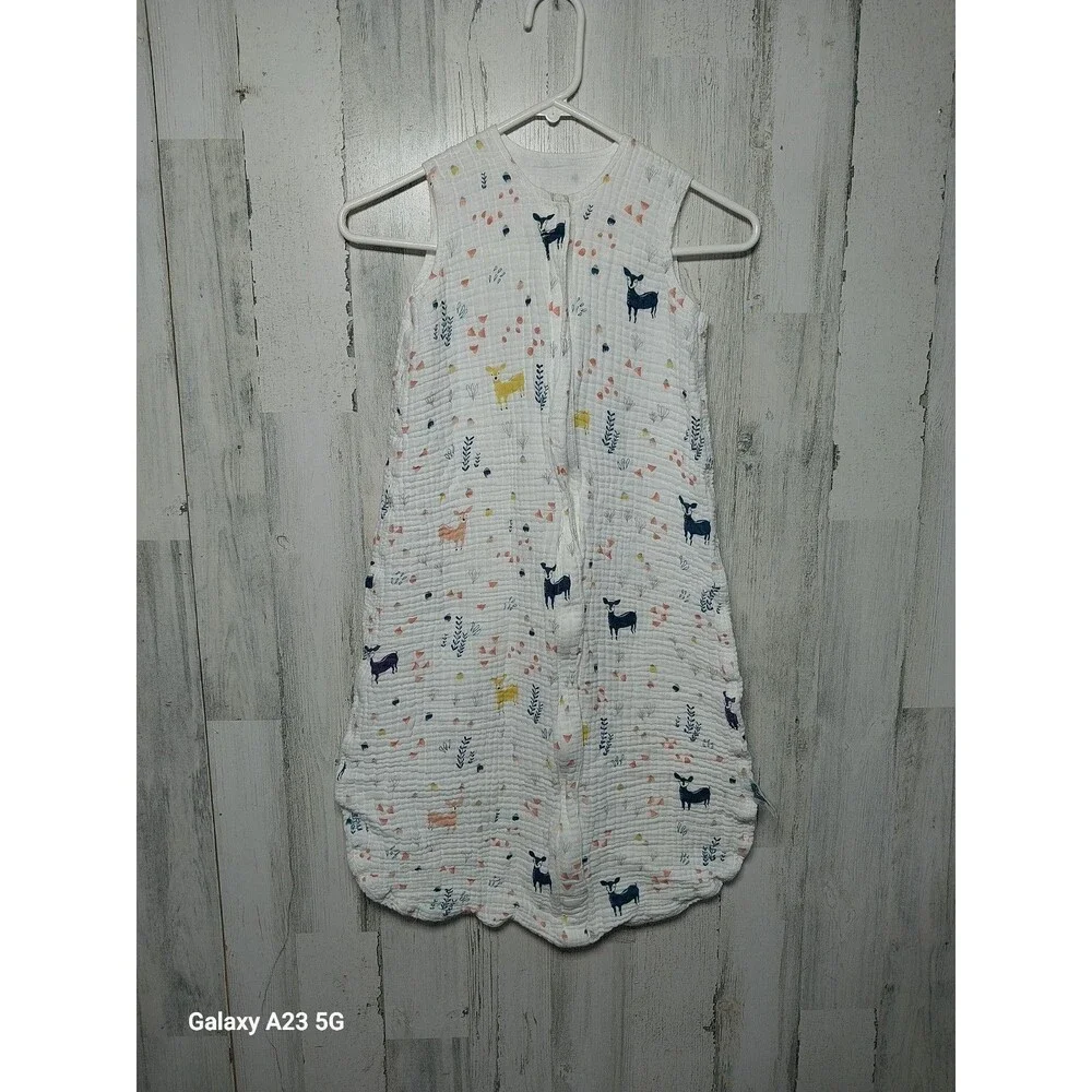 Tado Muslin 100% Organic Cotton Baby Sleep Sack XL Up To 39 Inches Woodland
